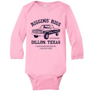 Dillon Texas Friday Night Football Player Fan Riggins Rigs Baby Long Sleeve Bodysuit