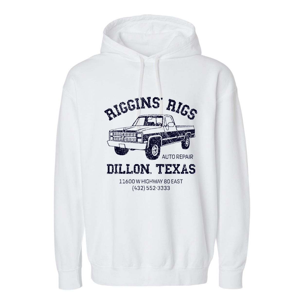 Dillon Texas Friday Night Football Player Fan Riggins Rigs Garment-Dyed Fleece Hoodie