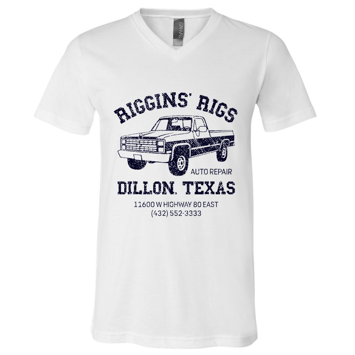 Dillon Texas Friday Night Football Player Fan Riggins Rigs V-Neck T-Shirt