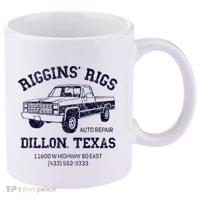 Dillon Texas Friday Night Football Player Fan Riggins Rigs 11oz C Handle Ceramic Mug