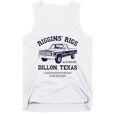 Dillon Texas Friday Night Football Player Fan Riggins Rigs Tank Top