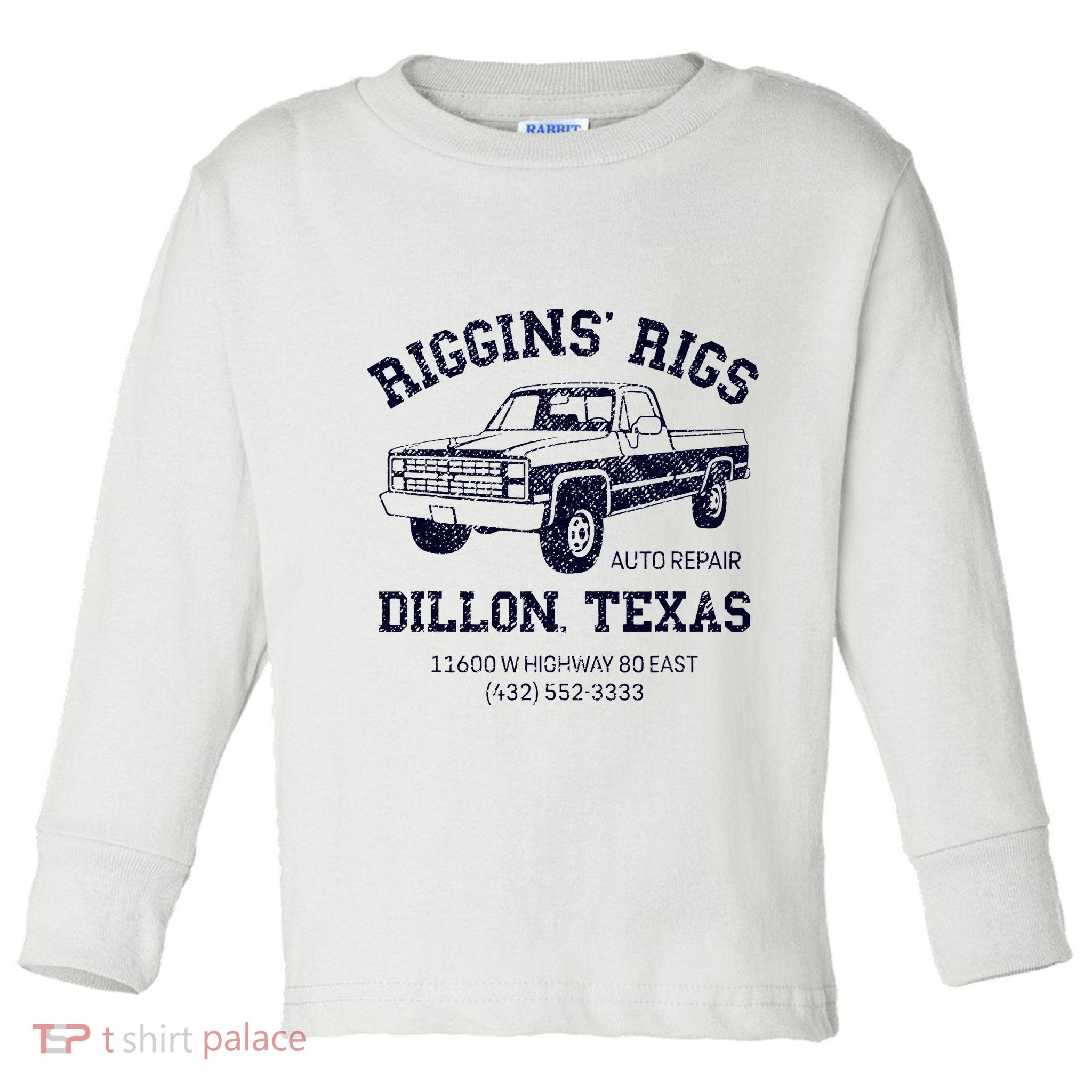 Dillon Texas Friday Night Football Player Fan Riggins Rigs Toddler Long Sleeve Shirt