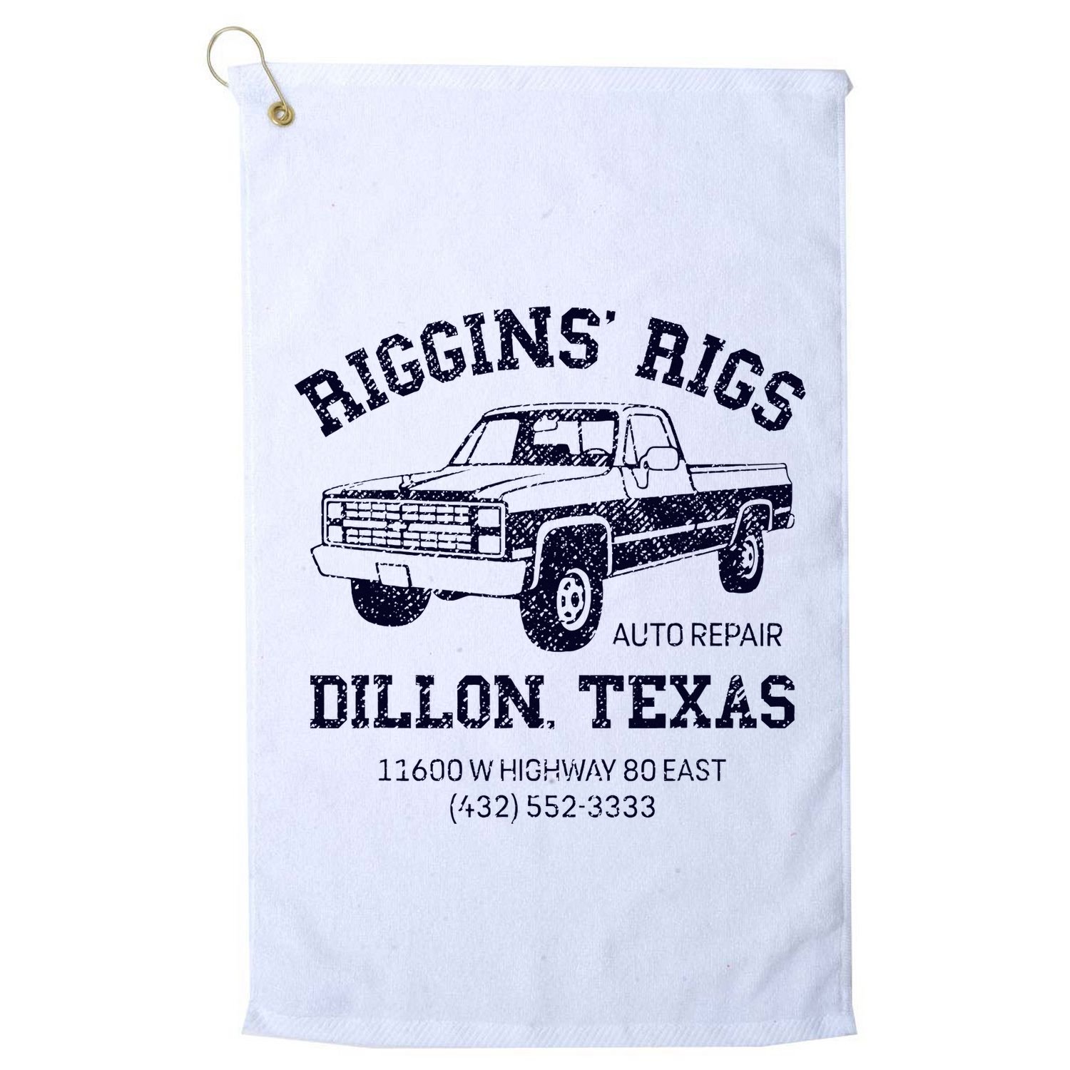 Dillon Texas Friday Night Football Player Fan Riggins Rigs Golf Towel