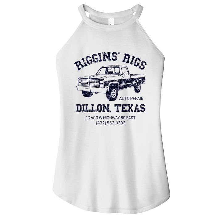 Dillon Texas Friday Night Football Player Fan Riggins Rigs Women's Perfect Tri Rocker Tank