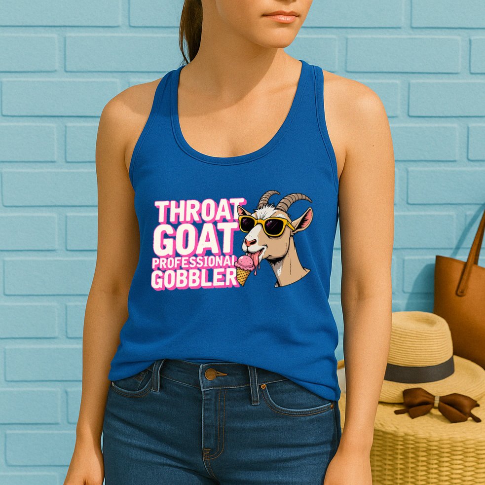 DaddyS Throat Goat Inappropriate Adult Humor Womens Tank Top