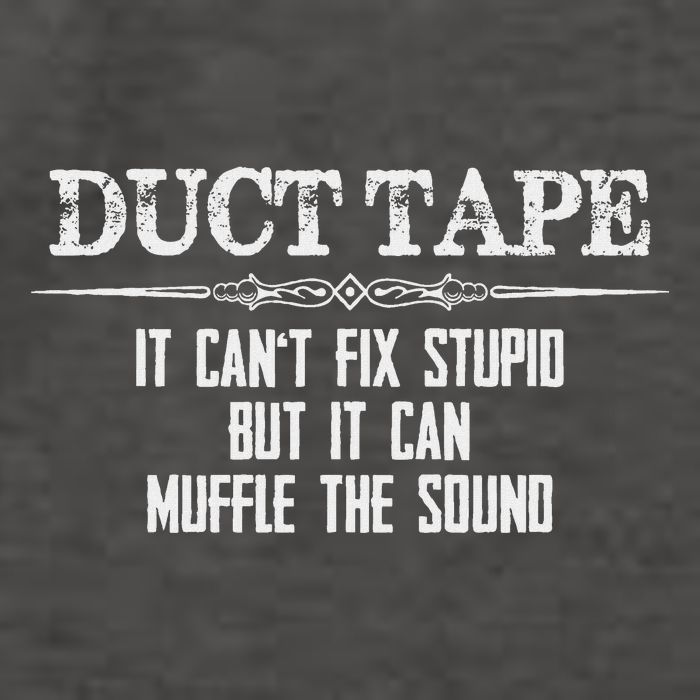 Duct Tape Gifts Duct Tape Can't Fix Stupid Funny Duck Vector Backpack