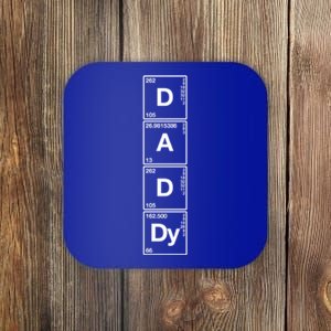 Daddy Tee Gift Funny Sarcastic Family Science Dad Gift Coaster