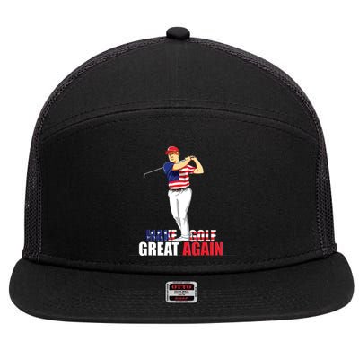 Donald Trump Golf 7 Panel Mesh Trucker Snapback Hat