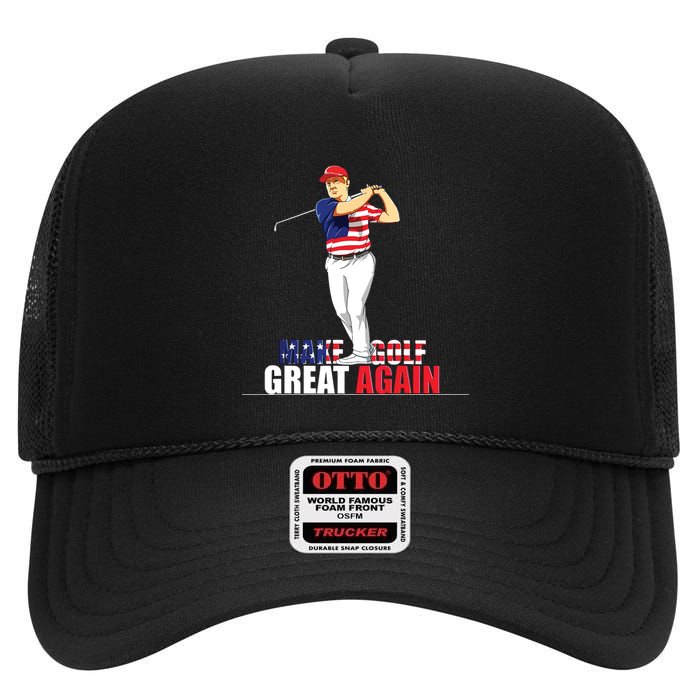 Donald Trump Golf High Crown Mesh Back Trucker Hat