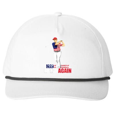 Donald Trump Golf Snapback Five-Panel Rope Hat