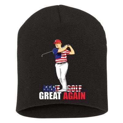 Donald Trump Golf Short Acrylic Beanie