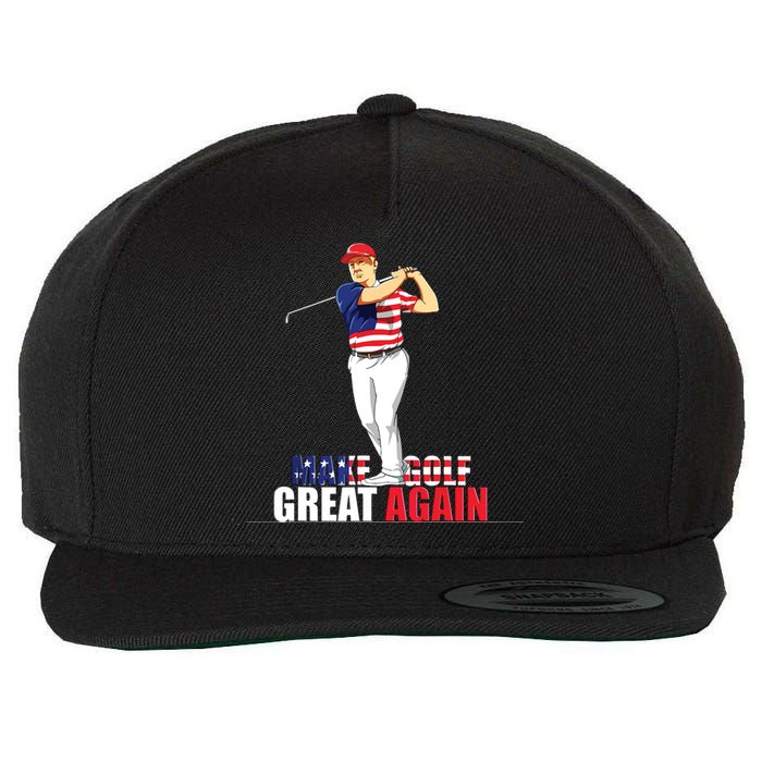 Donald Trump Golf Wool Snapback Cap