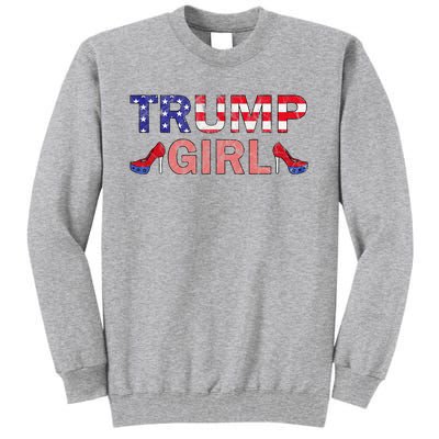 Donald Trump Girl 2020 Republican Patriot High Heel Tall Sweatshirt