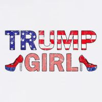 Donald Trump Girl 2020 Republican Patriot High Heel Cooling Performance Crew T-Shirt