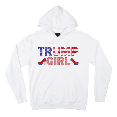 Donald Trump Girl 2020 Republican Patriot High Heel Hoodie