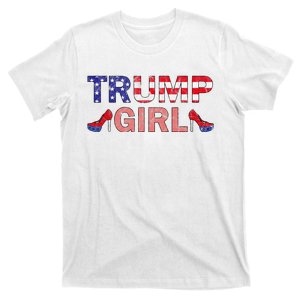 Donald Trump Girl 2020 Republican Patriot High Heel T-Shirt