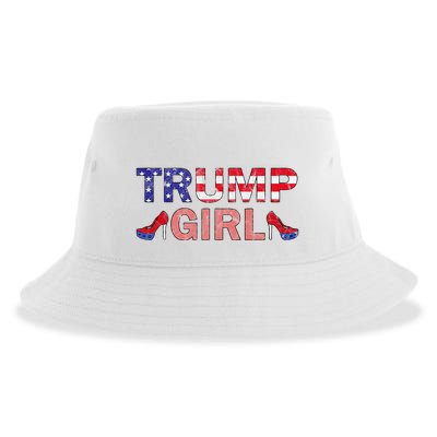 Donald Trump Girl 2020 Republican Patriot High Heel Sustainable Bucket Hat