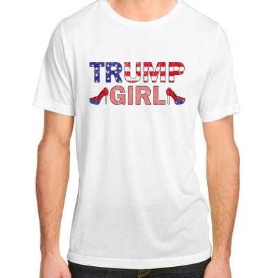 Donald Trump Girl 2020 Republican Patriot High Heel Adult ChromaSoft Performance T-Shirt