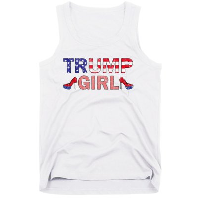 Donald Trump Girl 2020 Republican Patriot High Heel Tank Top