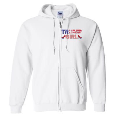 Donald Trump Girl 2020 Republican Patriot High Heel Full Zip Hoodie