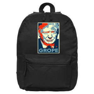 Donald Trump Grope Barrack Obama Parody Canvas 16 in Basic Backpack