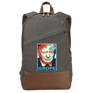 Donald Trump Grope Barrack Obama Parody Canvas Cotton Canvas Backpack