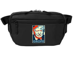 Donald Trump Grope Barrack Obama Parody Canvas Crossbody Pack