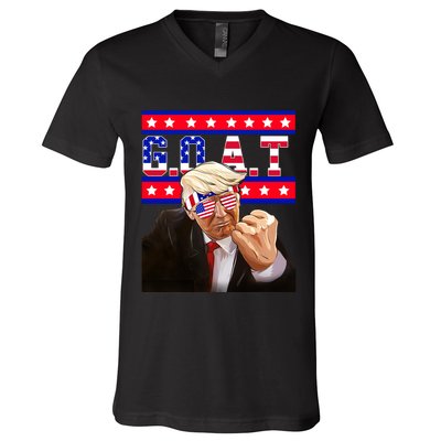 Donald Trump Goat V-Neck T-Shirt