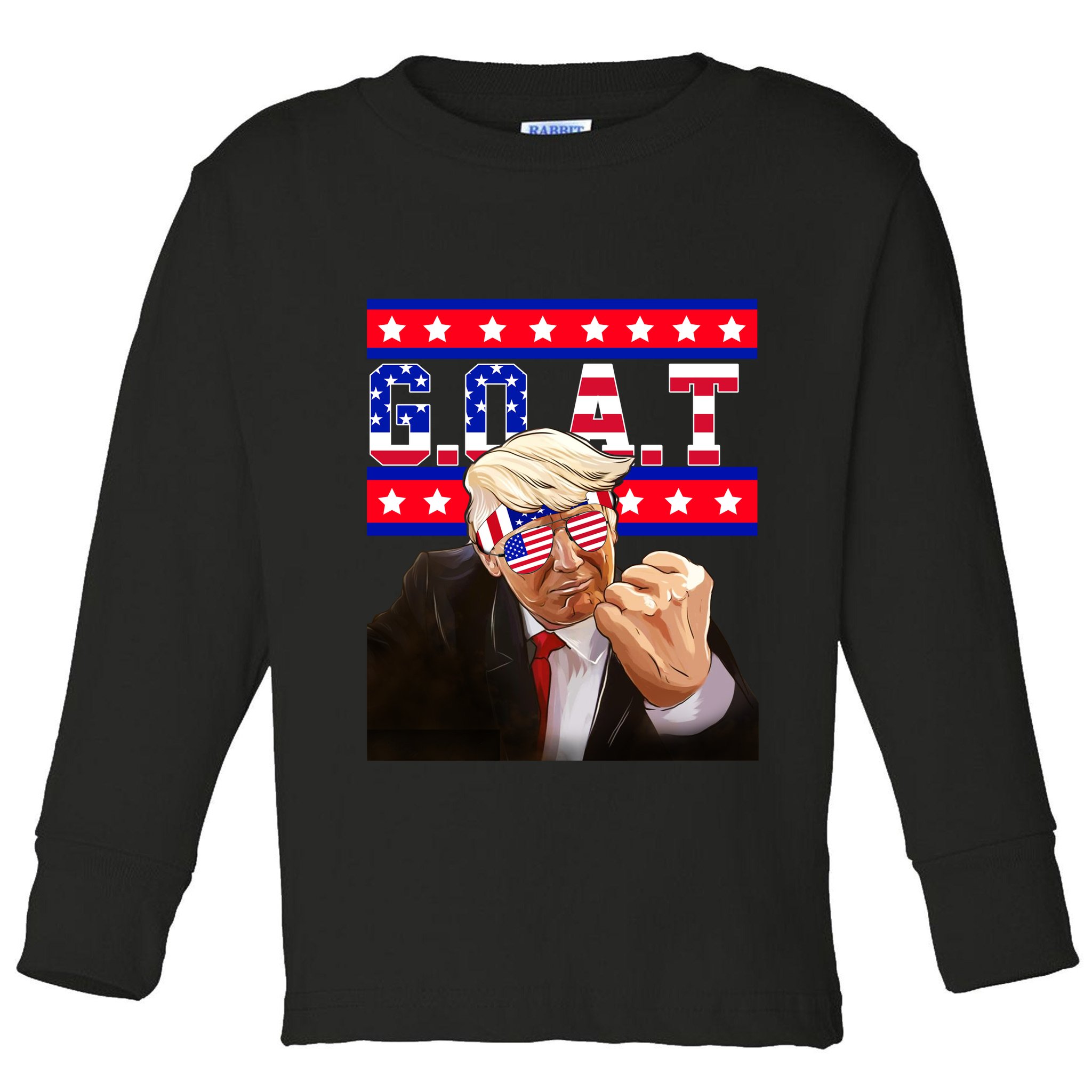 Donald Trump Goat Toddler Long Sleeve Shirt
