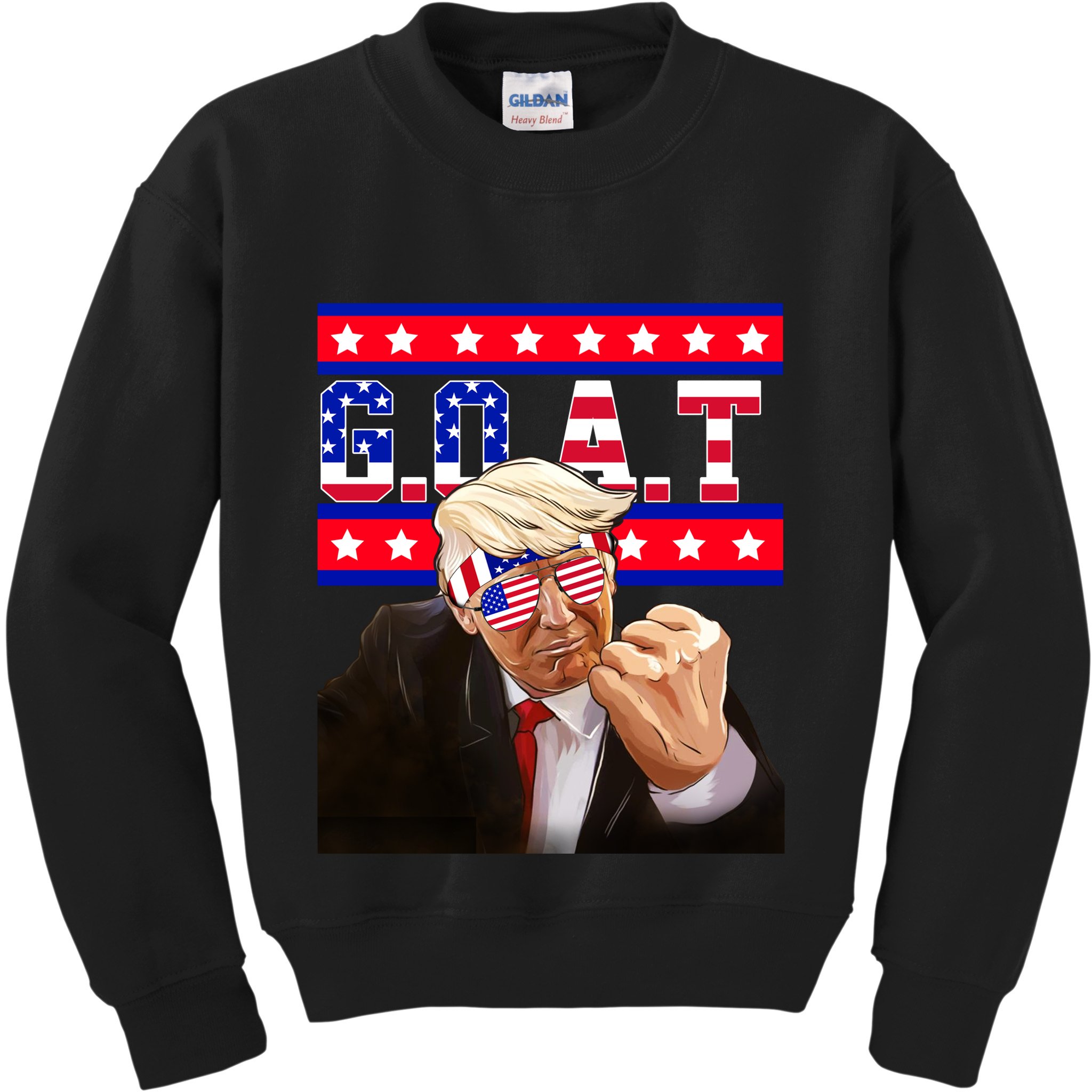 Donald Trump Goat Kids Sweatshirt