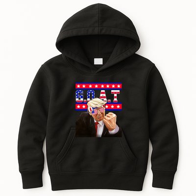 Donald Trump Goat Kids Hoodie