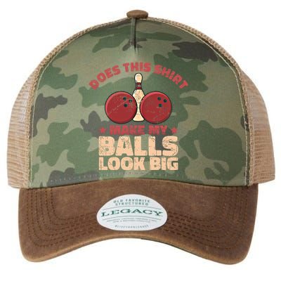 Does This Gift Make My Balls Look Big Funny Bowling Bowler Gift Legacy Tie Dye Trucker Hat