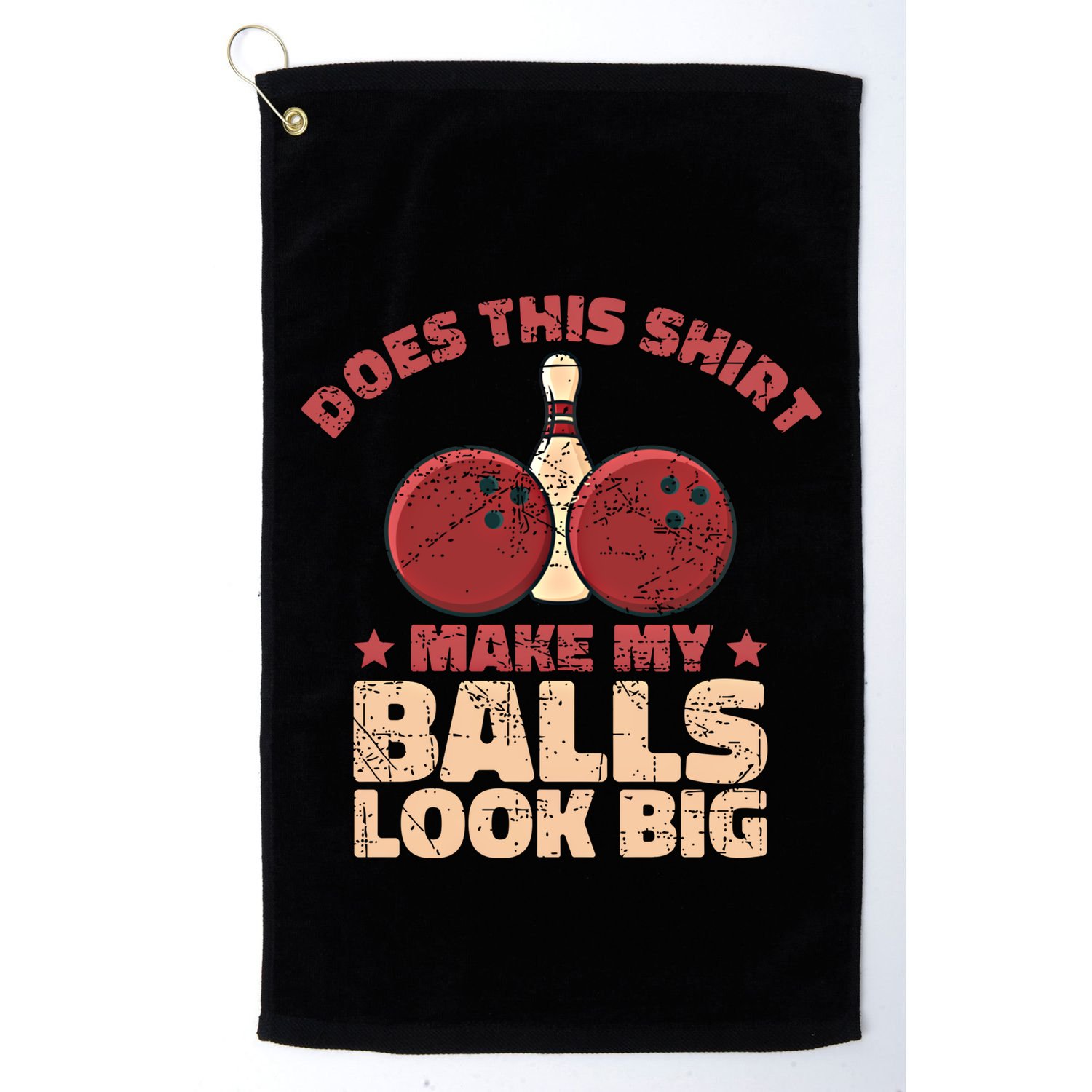 Does This Gift Make My Balls Look Big Funny Bowling Bowler Gift Golf Towel