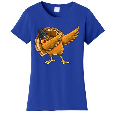 Dabbing Turkey Great Gift Thanksgiving Boys Turkey Day Gift Women's T-Shirt