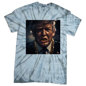 Donald Trump Gold Grillz Tie-Dye T-Shirt