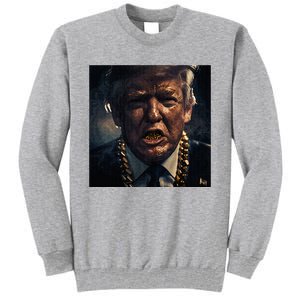 Donald Trump Gold Grillz Tall Sweatshirt