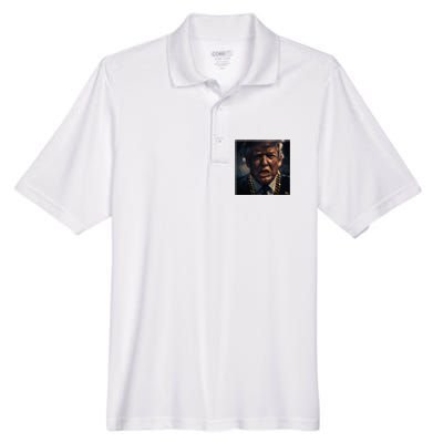 Donald Trump Gold Grillz Men's Origin Performance Piqué Polo