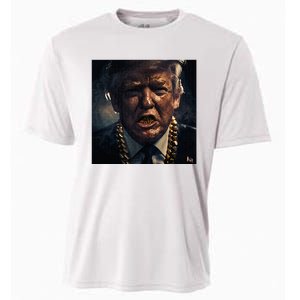 Donald Trump Gold Grillz Cooling Performance Crew T-Shirt