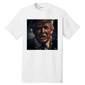 Donald Trump Gold Grillz Tall T-Shirt