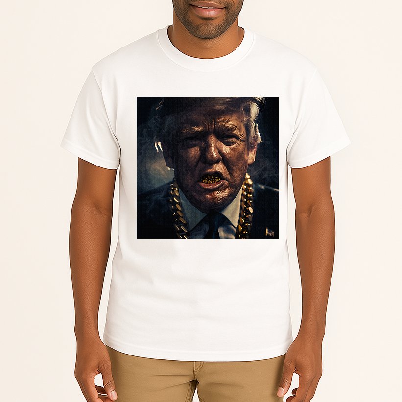 Donald Trump Gold Grillz Tall T-Shirt