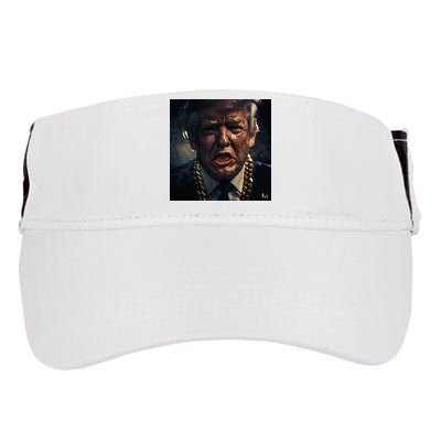 Donald Trump Gold Grillz Adult Drive Performance Visor
