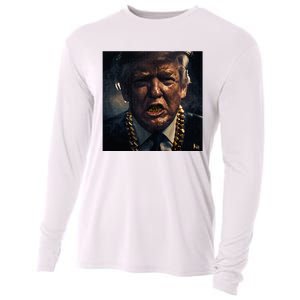 Donald Trump Gold Grillz Cooling Performance Long Sleeve Crew