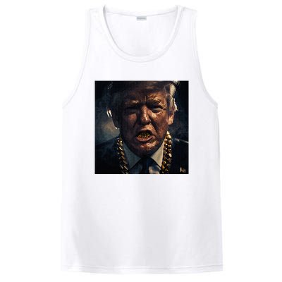 Donald Trump Gold Grillz PosiCharge Competitor Tank