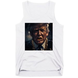 Donald Trump Gold Grillz Tank Top