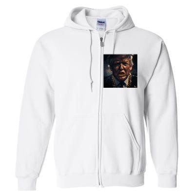 Donald Trump Gold Grillz Full Zip Hoodie