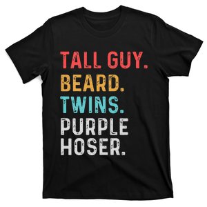 dude tall guy beard twins purple hoser Perfect for  T-Shirt