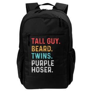 dude tall guy beard twins purple hoser Perfect for  Daily Commute Backpack