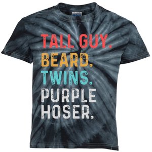 dude tall guy beard twins purple hoser Perfect for  Kids Tie-Dye T-Shirt