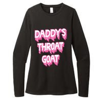 Daddys Throat Goat Adult Humor Sarcastic Outfit Womens CVC Long Sleeve Shirt