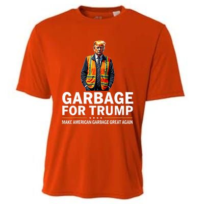 Donald Trump Garbage Orange Reflective Safety Vest Cooling Performance Crew T-Shirt